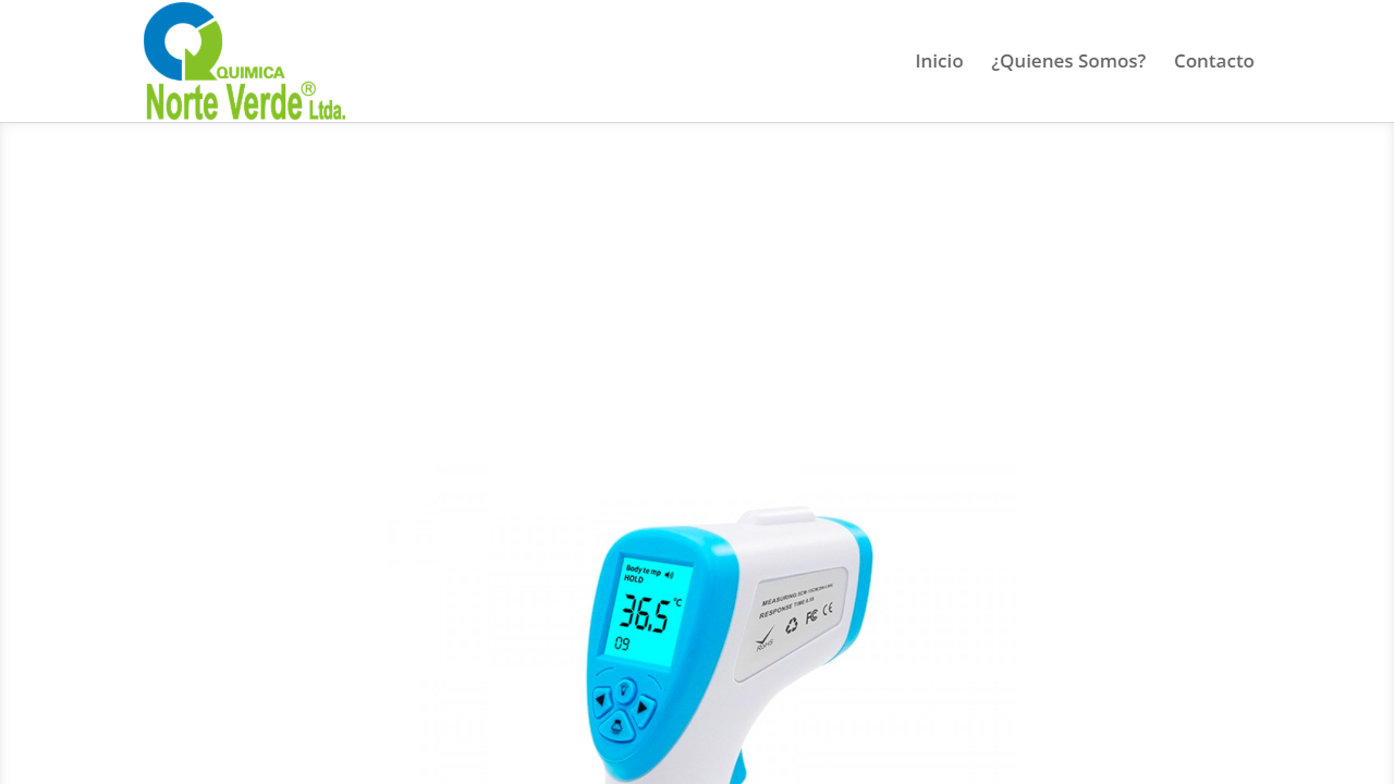 Captura de pantalla del sitio web de Química Norte Verde, distribuidor de insumos de laboratorio